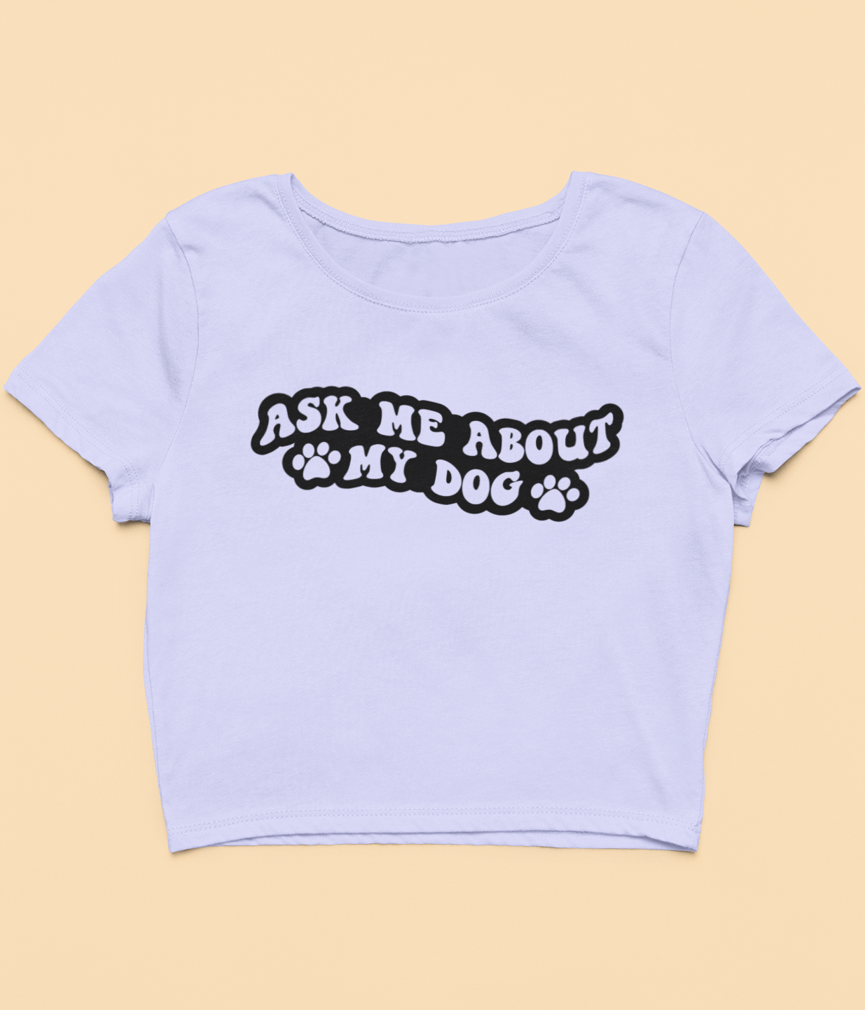 "Ask Me About" - Crop Top
