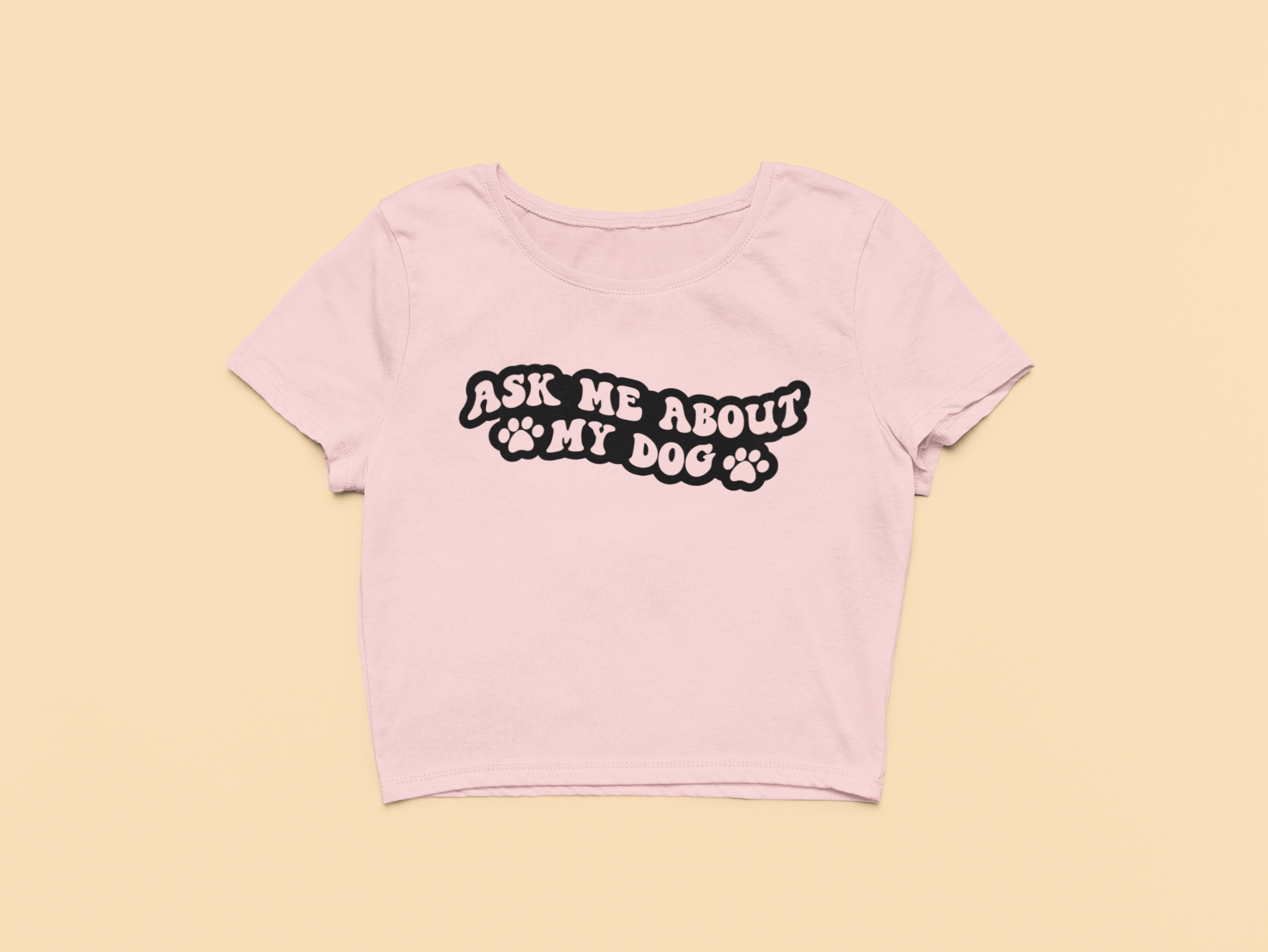 "Ask Me About" - Crop Top