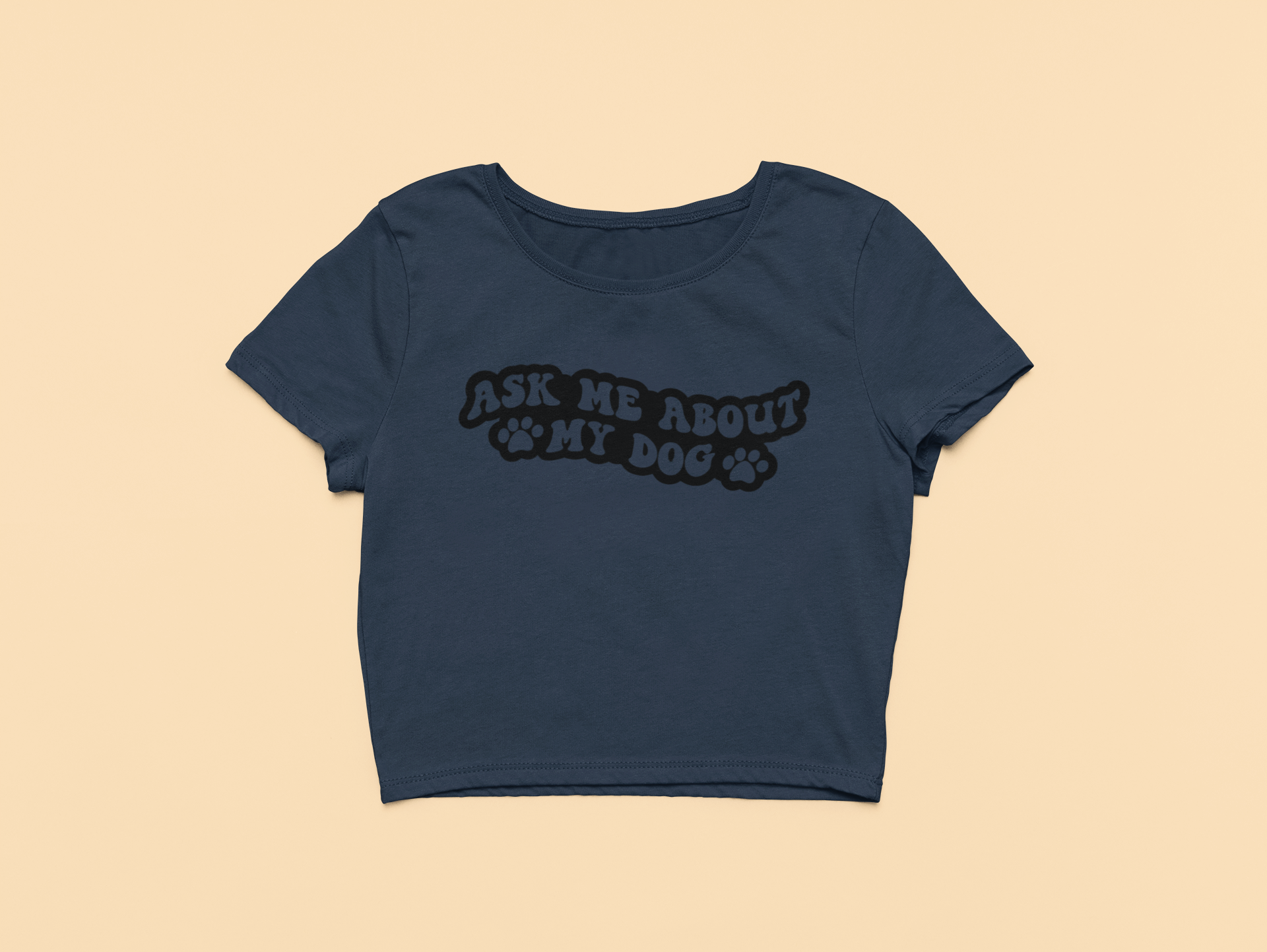 "Ask Me About" - Crop Top