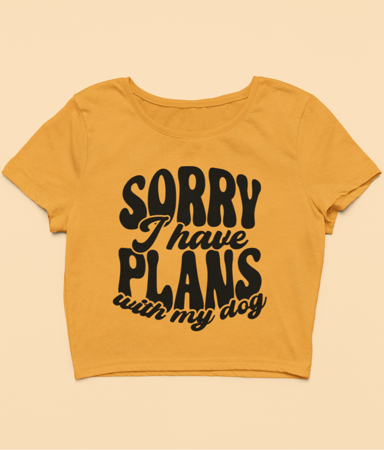 "Sorry I Have Plans" - Crop Top
