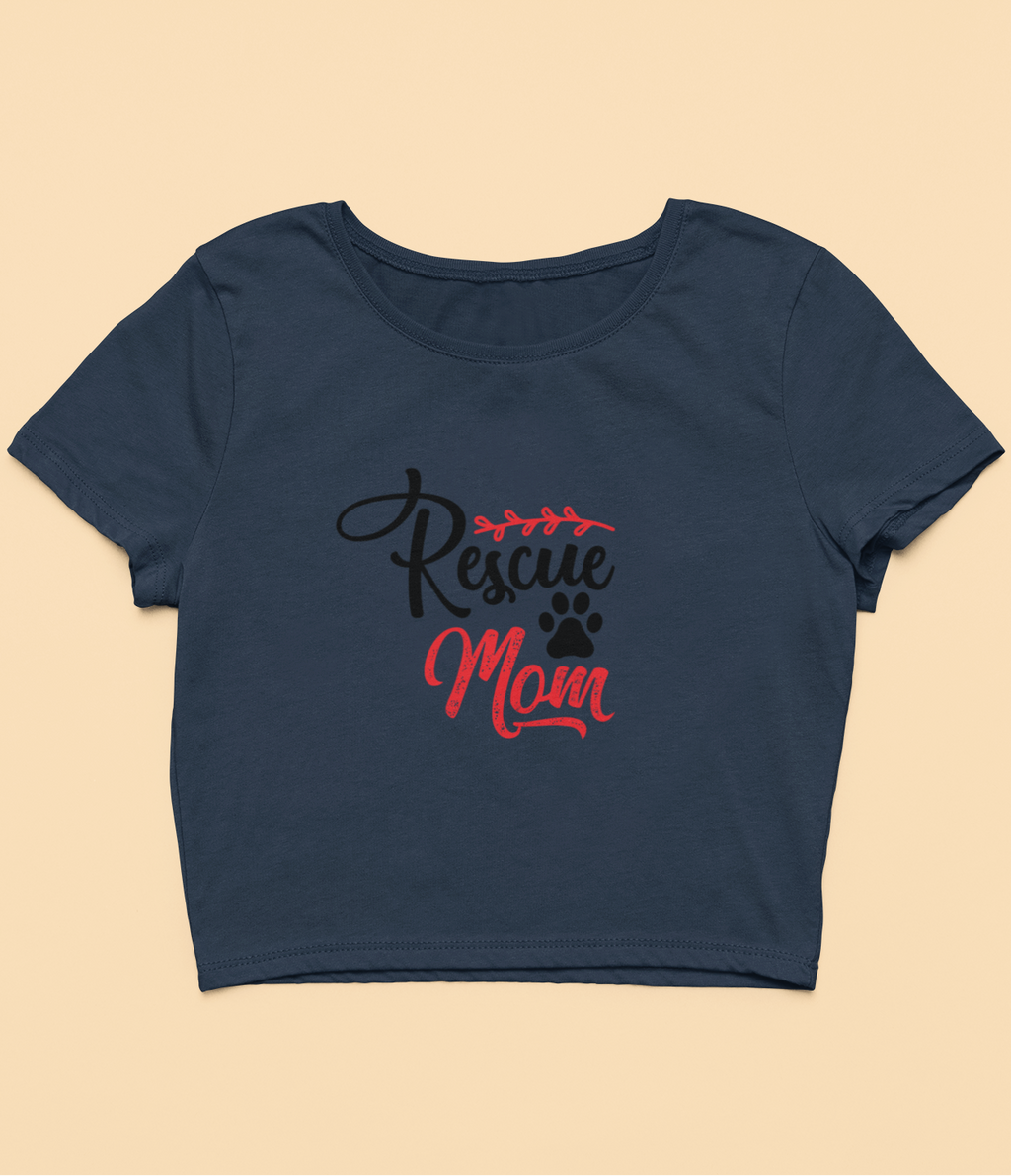 "Rescue Mom" - Crop Top