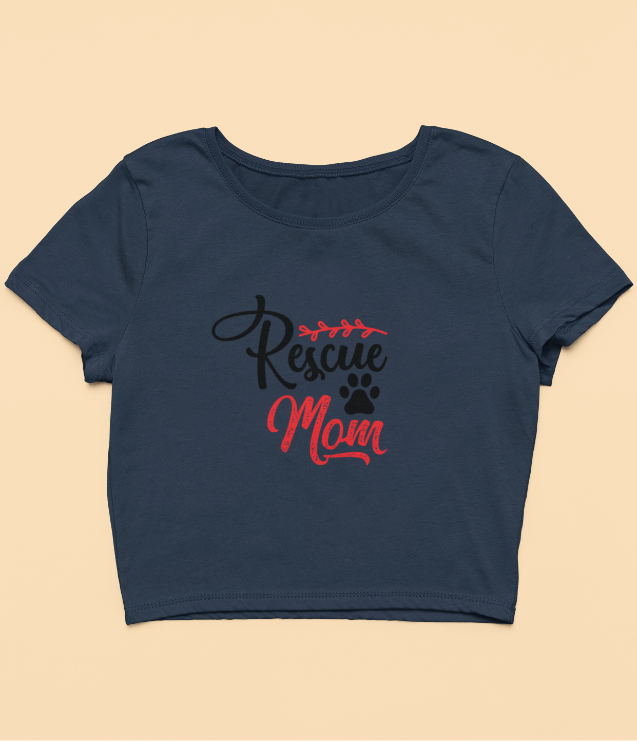 "Rescue Mom" - Crop Top