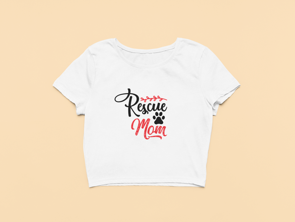 "Rescue Mom" - Crop Top