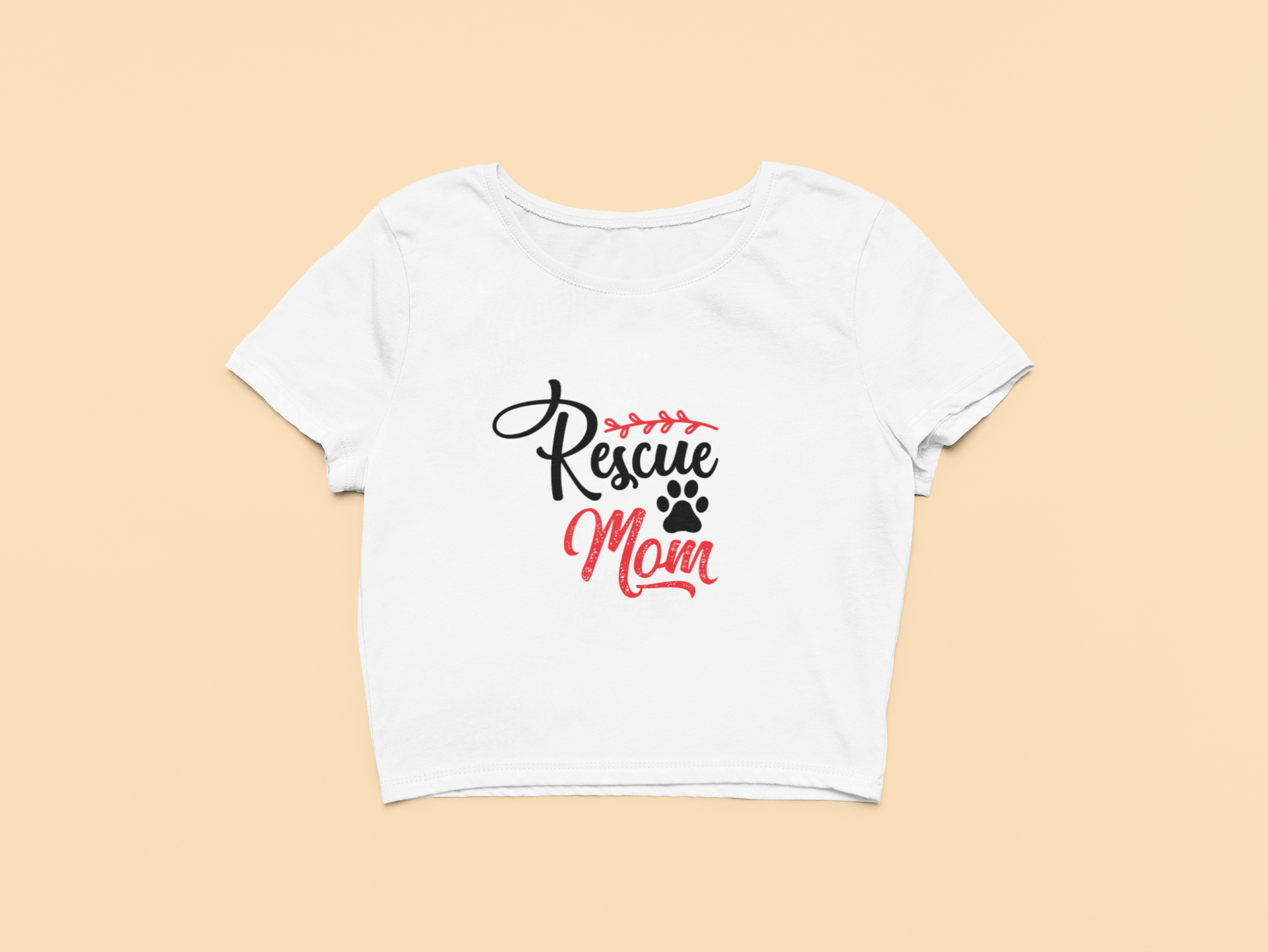 "Rescue Mom" - Crop Top